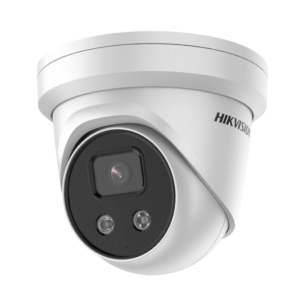 Turret IP 5 Megapixel / Lente 2.8 mm / 40 mts IR / Exterior IP67 / Micrófono y Bocina Integrado / ACUSENSE (Evita Falsas Alarmas) / WDR 120 dB