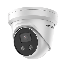 Turret IP 5 Megapixel / Lente 2.8 mm / 40 mts IR / Exterior IP67 / Micrófono y Bocina Integrado / ACUSENSE (Evita Falsas Alarmas) / WDR 120 dB