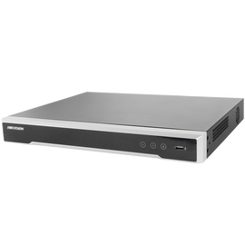 NVR 12 Megapixel (4K) / 32 canales / 16 Puertos PoE+ / Hik-Connect / 2 Bahías de Disco Duro / Switch PoE 300 mts / HDMI en 4K / Soporta POS
