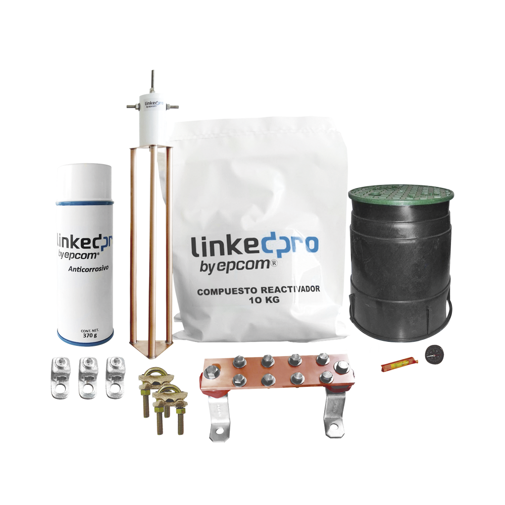 Kit de puesta a tierra LinkedPro, para protección de hasta 30 Amp.