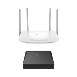 Kit de ONU Gigabit XZ000G3 con Router Router Inalámbrico ISP doble banda AC, Hasta 1167 Mbps, 4 antenas externas omnidireccional, Puertos Gigabit
