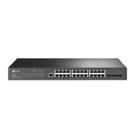 TP-Link JetStream TL-SG3428 - Conmutador - Gestionado - 24 x 10/100/1000 + 4 x Gigabit SFP - montaje en rack