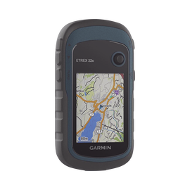 GPS portátil eTrex22 con mapa base precargado, almacena hasta 2000 puntos de interés, cuenta con sensor de GPS, calculo de áreas.