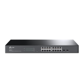 TP-Link JetStream TL-SG2218 - V1 - conmutador - inteligente - 16 x 10/100/1000 + 2 x SFP - montaje en rack