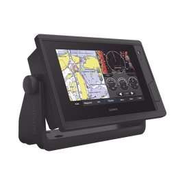 GPSMAP 722XS con sonar ClearVü y Traditional CHIRP Sonar con mapa base mundial.