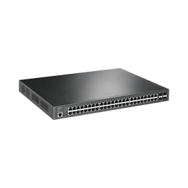 TP-Link JetStream TL-SG3452P V1 - Conmutador - Gestionado - 48 x 10/100/1000 (PoE+) + 4 x Gigabit SFP - montaje en rack - PoE+ (384 W)