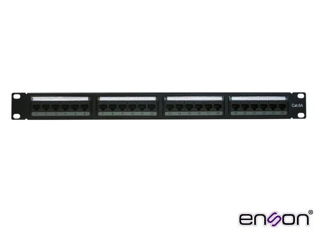 PATCH PANEL CAT6A 24PUERTOS ENSON ENS-PA24P6A