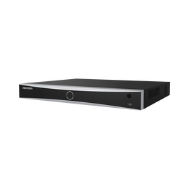 (ACUSENSE / Evita Falsas Alarmas) NVR 12 Megapixel (4K) / Reconocimiento Facial / 16 Canales IP / Base de Datos / 16 Puertos PoE+ / 2 Bahías de Disco Duro
