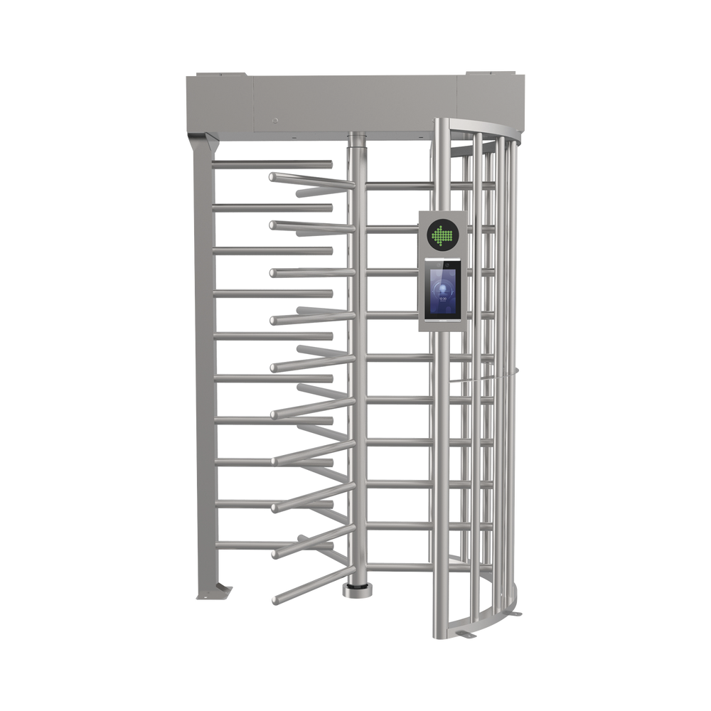 Torniquete SENCILLO (1 Carril) de cuerpo completo marca Hikvision / Compatible con Reconocimieto Facial (terminal no incluida).