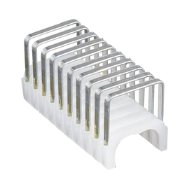 Grapas con Aislamiento,  para Cables NM (Romex®) como 14/3, 14/3G, 12/3 y otros cables de hasta 11/32'' × 19/32'' (9 mm × 15 mm).