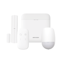 (AX PRO) KIT de Alarma AX PRO / Incluye: 1 Hub / 1 Sensor PIR / 1 Contacto Magnético / 1 Control Remoto / WiFi / Compatible con Hik-Connect P2P