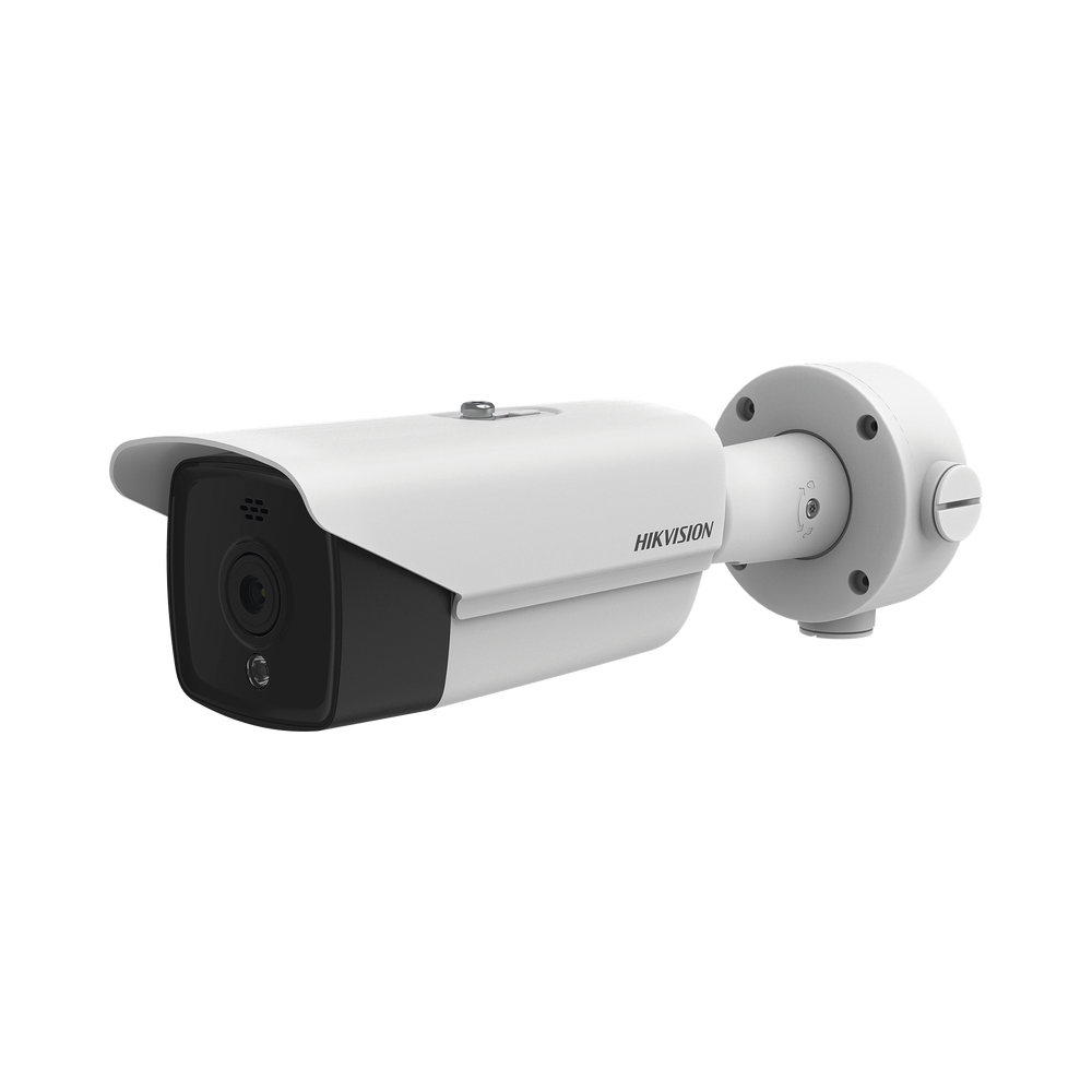 Bala IP Térmica 160 X 120 / Lente 6.2 mm / Termométrica / Detección de Fuego / Detección de Temperatura / PoE / IP66 / Sirena y Luz Intermitente Integrada