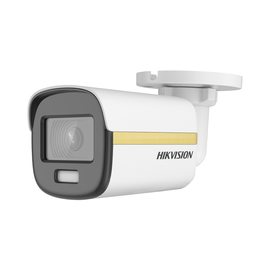 Hikvision Turbo HD with ColorVu DS-2CE10DF3T-FS - Cámara de videovigilancia (sin objetivo) - bala - resistente al polvo/resistente al agua - color (Día y noche) - 2 MP - 1080p - montaje M12 - audio - compuesto, AHD, CVI, TVI - DC 12 V