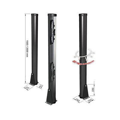 Carcasa Ultra Resistente / 100cm de Altura / Ideal para Sensores Fotoeléctricos / Seriedad y Protección/ Montaje en piso Carcasa Ultra Resistente / 100cm de Altura / Ideal para Sensores Fotoeléctricos / Seriedad y Protección/ Montaje en piso