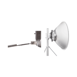 Antena parabólica 4 ft para radio B11, ganancia de  41 dBi, conector guía de onda, 10.1-11.7 GHz, 1.2 m, incluye montaje JRZ1200-ADJUSTABLE