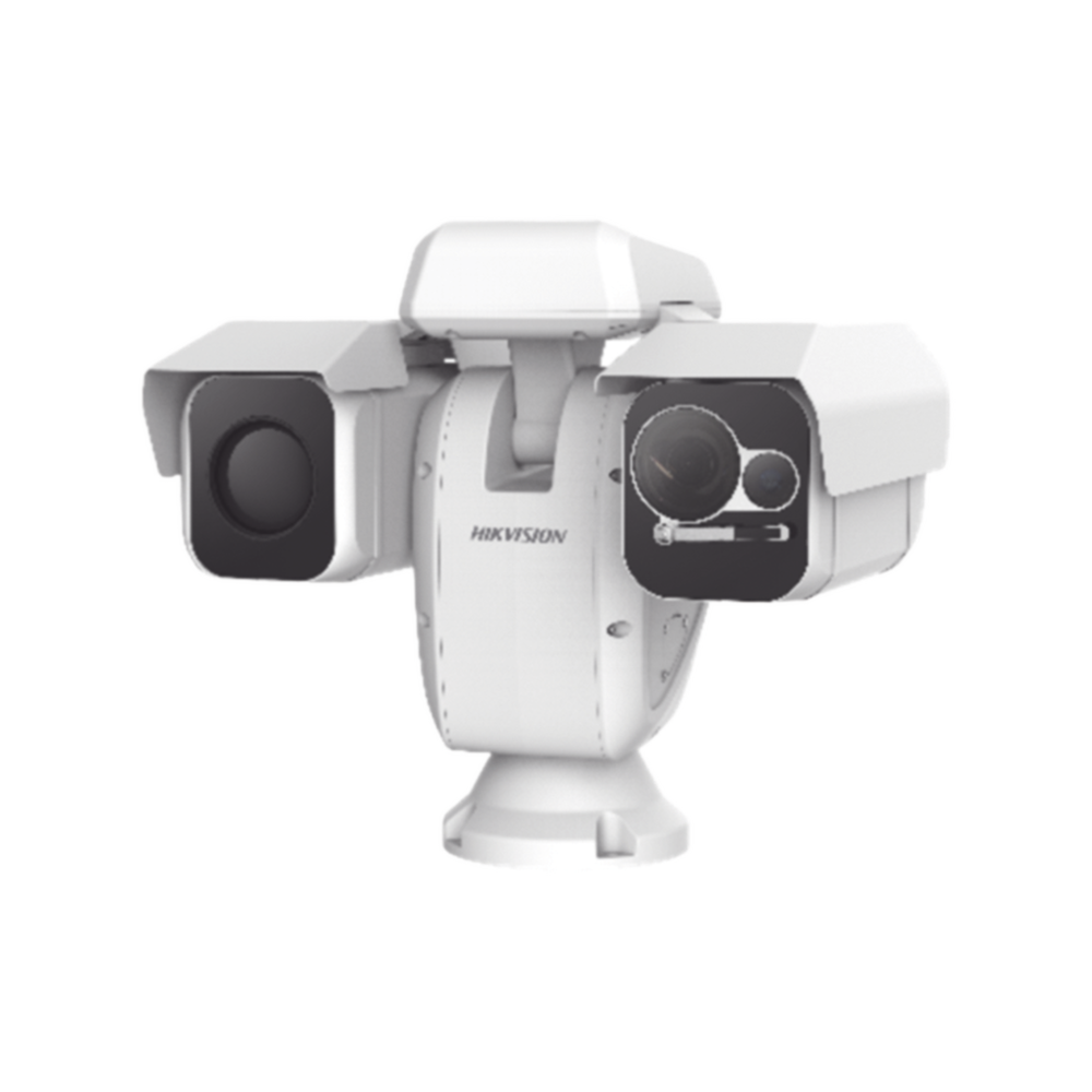 Punta de Poste IP Dual / Térmica 50 mm (384 X 288) + Óptico 40X / 800 mts IR / IP66 / Detección de Temperatura