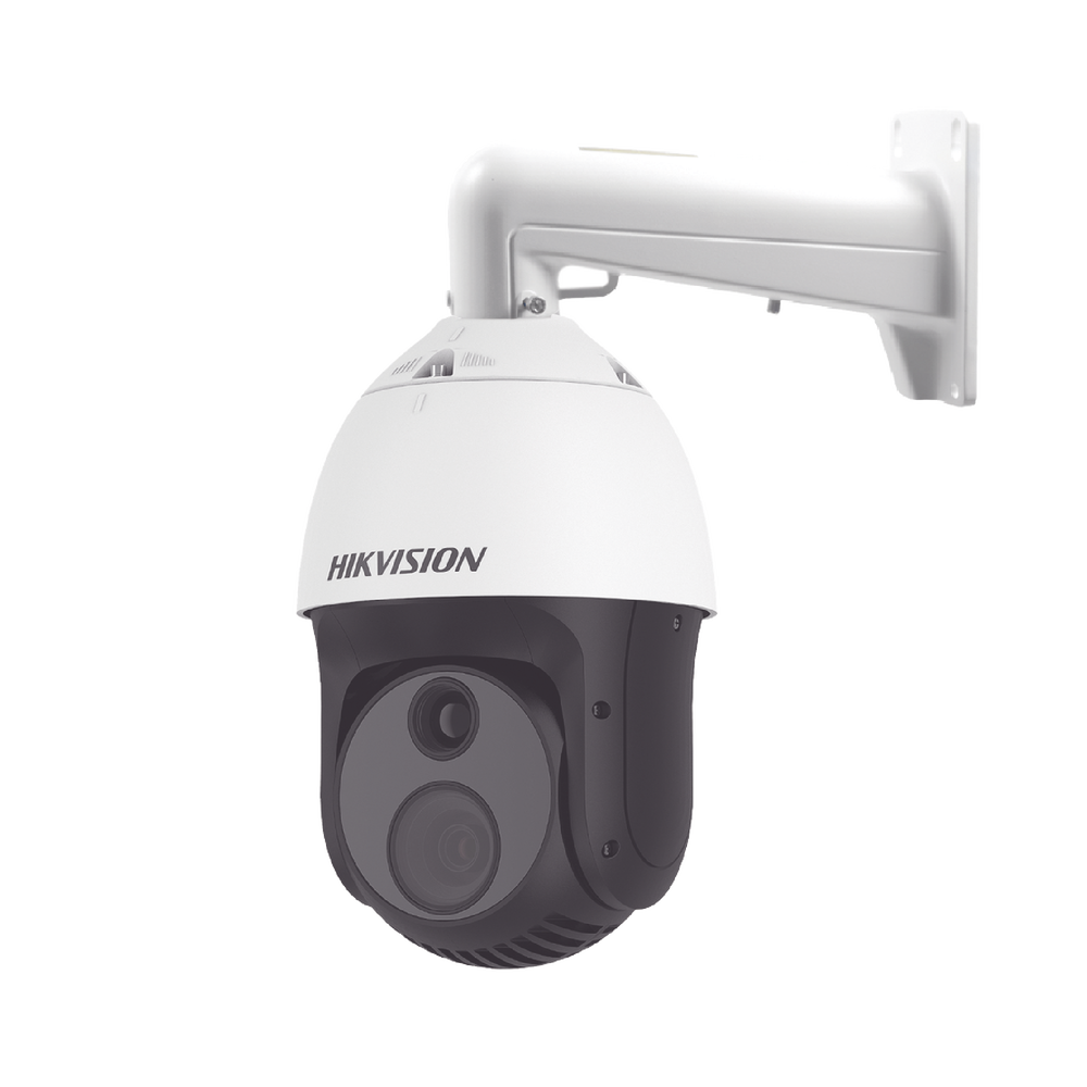 PTZ IP Dual / Lente Térmico 25mm / Lente óptico 2 Megapixel / 32X Zoom / 100 mts IR / WDR 120dB / Exterior IP66
