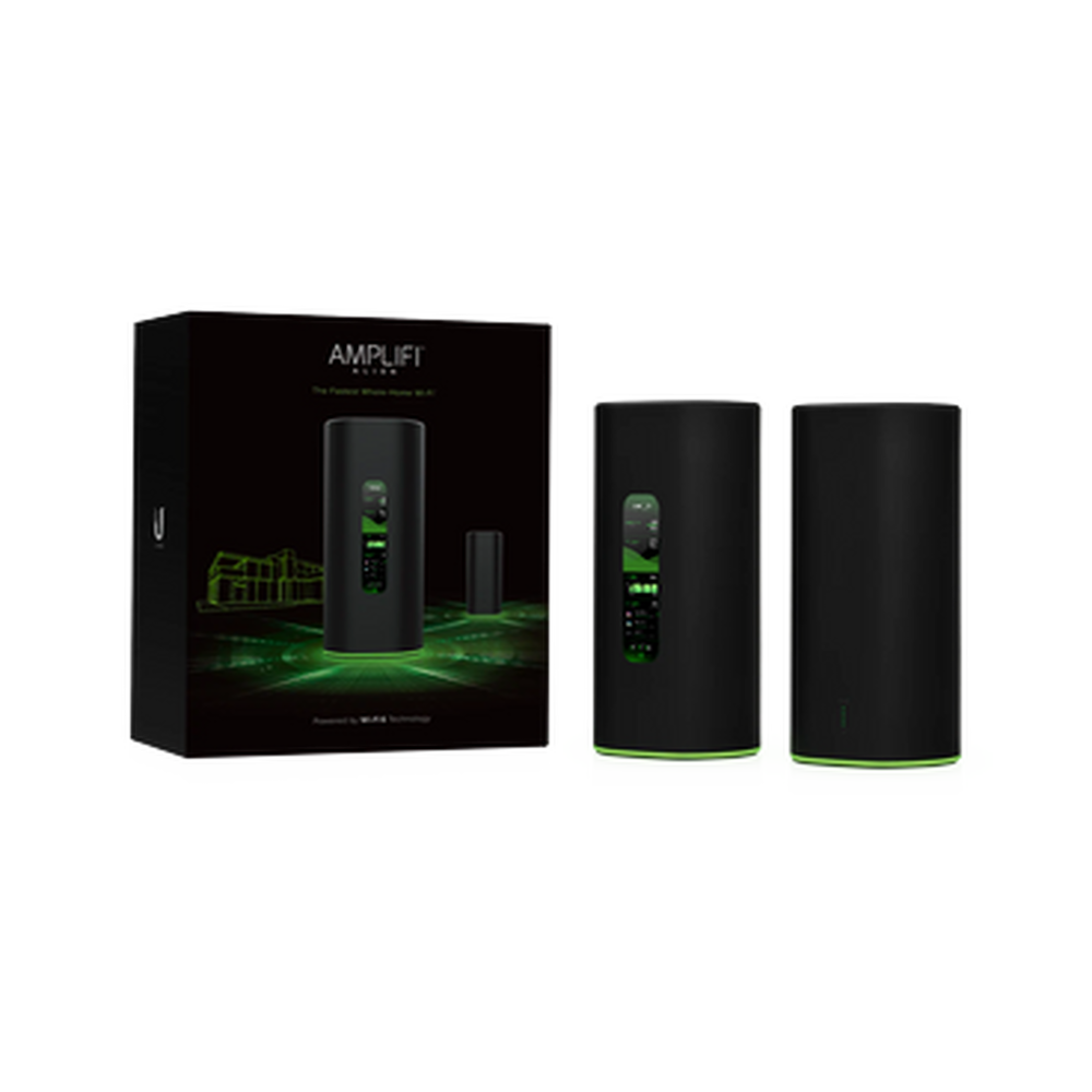 Kit AmpliFi Alien WiFi-6 residencial Premium para alta densidad de usuarios y cobertura, Incluye 1 Router  + 2 MeshPoint