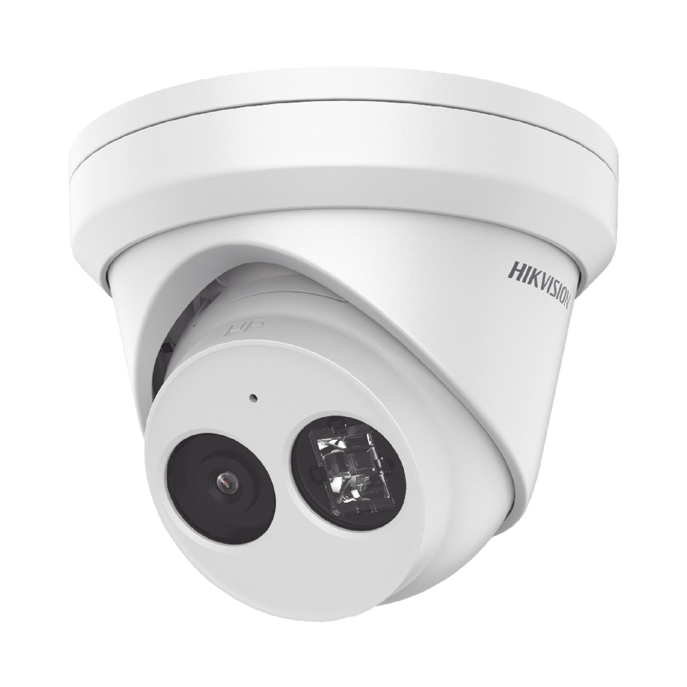 Turret IP 6 Megapixel / Lente 2.8 mm / 30 mts IR EXIR /Exterior IP66 / WDR 120 dB / PoE / Videoanaliticos (Filtro de Falsas Alarmas) / Micrófono Integrado / Ultra Baja Iluminación