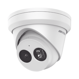 Turret IP 6 Megapixel / Lente 2.8 mm / 30 mts IR EXIR /Exterior IP66 / WDR 120 dB / PoE / Videoanaliticos (Filtro de Falsas Alarmas) / Micrófono Integrado / Ultra Baja Iluminación