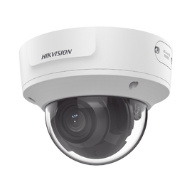 Domo IP 5 Megapixel / Lente Mot. 2.7 a 13.5 mm / 40 mts IR EXIR / Filtro de Falsas Alarmas / Detección de Cuerpo Humano y Vehículos / IP67 / IK10 / WDR 120 dB / PoE+ / Audio y Alarmas