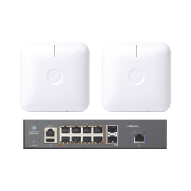 Starter Kit Wi-Fi Empresarial de 2 Access Point PLE410 y 1 Switch PoE EX1010P