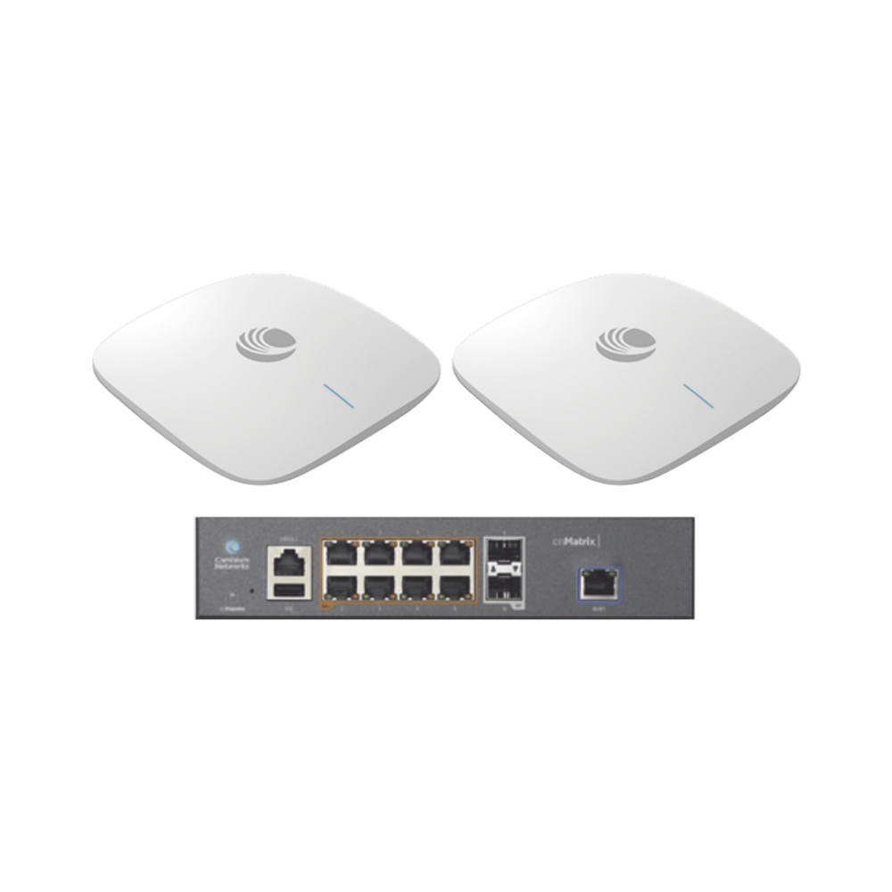 Starter Kit Wi-Fi Empresarial de 2 Access Point XV2-2X y 1 Switch PoE EX1010P