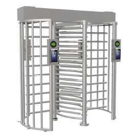 Torniquete DOBLE  (2 Carril) de cuerpo completo marca Hikvision / Compatible con Reconocimiento Facial (terminal no incluida).