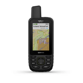 Navegador GPSMAP 66sr, dispositivo portátil multisatelital de alta precision, con mapas topo instalados.