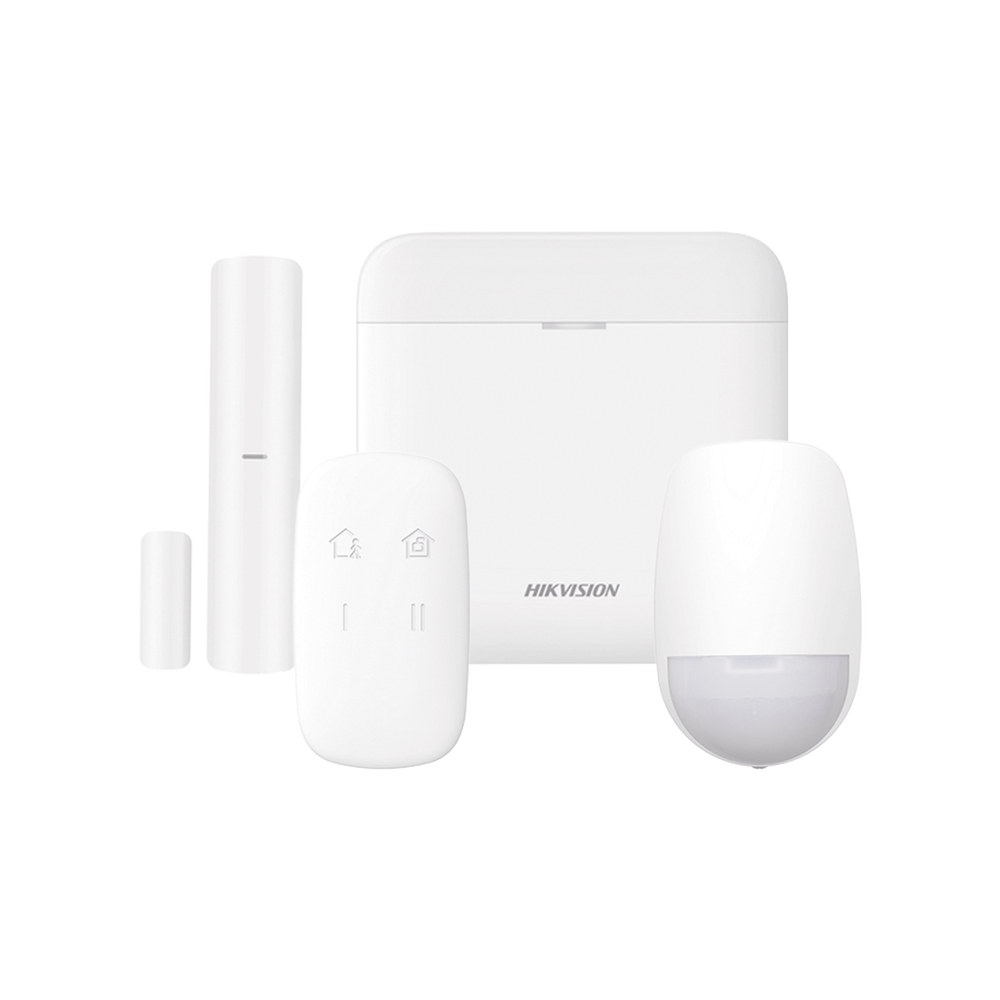 (AX PRO) KIT de Alarma Demo AX PRO / Incluye: 1 Hub / 1 Sensor PIR / 1 Contacto Magnético / 1 Control Remoto / WiFi / Compatible con Hik-Connect P2P