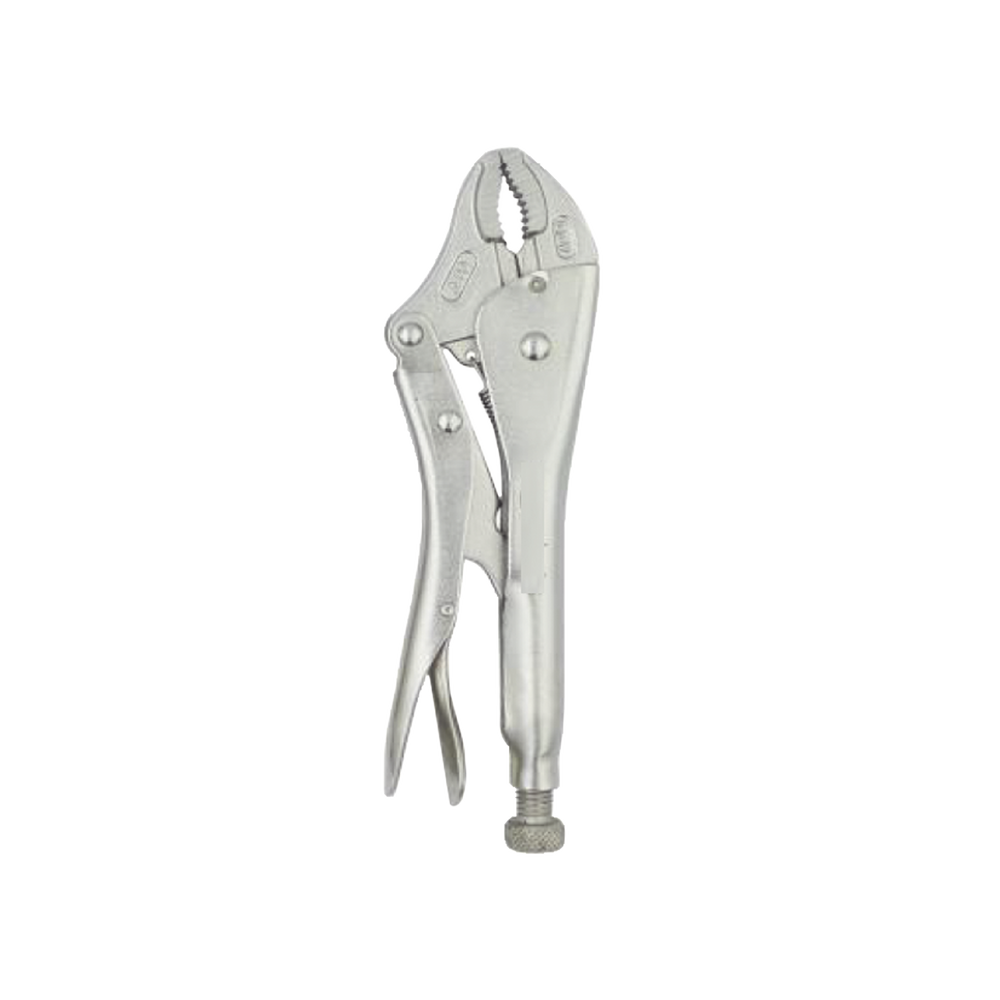 Pinza Ajustable de Presión de 10”. Quijada Curva con Corta Alambre. Acero CR-V