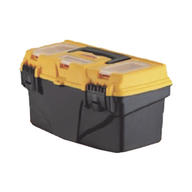 Caja Porta Herramientas 44x26x23 cm Bicolor con Compartimientos para Tornillos.