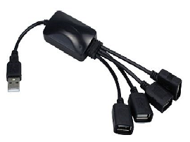 Xtech - USB cable - 4 pin USB Type A - to 4 USB hub adapt