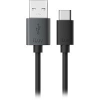 iLuv - USB cable - 24 pin USB Type C - 9 pin USB Type A - 90 cm - Black iLuv - USB cable - 24 pin USB Type C - 9 pin USB Type A - 90 cm - Black