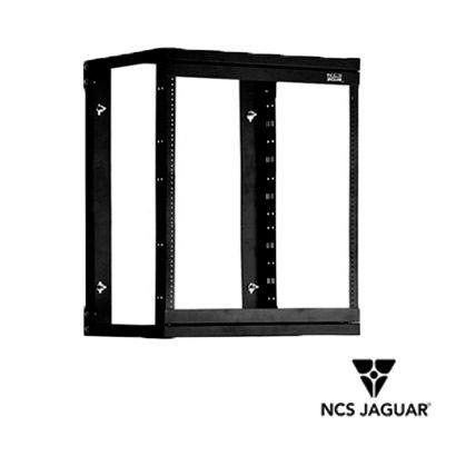 RACK PARED NCS JAGUAR NCS-AWM-8 8UR PREPARADO PARA ANCLAJE EN PARED UR MARCADAS  MARCO DE RACK ABATIBLE POSTES PARA TORNILLO 12-24 5/8 CAPACIDAD DE CARGA 45 KG IDEAL PARA SOLUCIONES DONDE EL ESPACIO ES REDUCIDO CUMPLE CON NORMA EIA