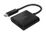 Belkin USB-C to HDMI + Charge Adapter - Adaptador de vídeo - 24 pin USB-C macho a HDMI, USB-C (solo alimentación) hembra - negro - compatibilidad con 4K, USB Power Delivery (60W)