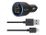 Belkin 2-Port Car Charger - Adaptador de corriente para el coche - 20 vatios - 2.1 A - 2 conectores de salida (USB) - negro - para Apple iPad/iPhone/iPod (Lightning)