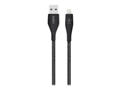 Belkin DuraTek Plus - Cable Lightning - USB macho a Lightning macho - 1.22 m - negro - para Apple iPad/iPhone/iPod (Lightning)