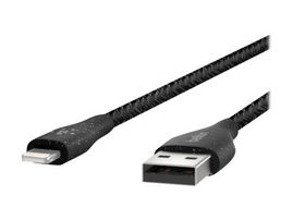 Belkin DuraTek Plus - Cable Lightning - USB macho a Lightning macho - 1.22 m - negro - para Apple iPad/iPhone/iPod (Lightning)