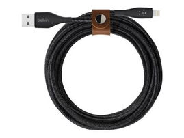 Belkin DuraTek Plus - Cable Lightning - USB macho a Lightning macho - 1.22 m - negro - para Apple iPad/iPhone/iPod (Lightning)