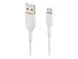 Belkin BoostCharge - Cable USB - Micro-USB tipo B (M) a USB (M) - 1 m - blanco Belkin BoostCharge - Cable USB - Micro-USB tipo B (M) a USB (M) - 1 m - blanco