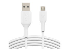 Belkin BoostCharge - Cable USB - Micro-USB tipo B (M) a USB (M) - 1 m - blanco