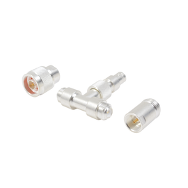 Adaptador UNIDAPT en T capacitiva, muestreador de BNC Hembra a 2 UNIDAPTs: N Macho y N Hembra.