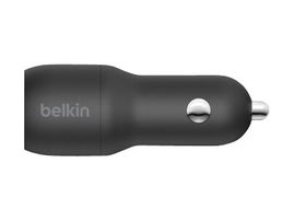 Belkin Dual Charger - Adaptador de corriente para el coche - 24 vatios - 4.8 A - 2 conectores de salida (USB) - negro Belkin Dual Charger - Adaptador de corriente para el coche - 24 vatios - 4.8 A - 2 conectores de salida (USB) - negro