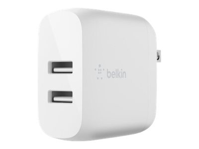 Belkin - - 24 vatios - 4.8 A - 2 conectores de salida (USB) - blanco