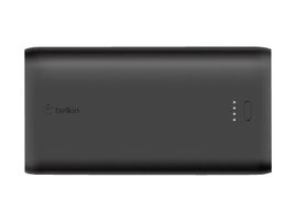Belkin - Cargador portátil - 10000 mAh - 2 conectores de salida (USB, 24 pin USB-C) - negro