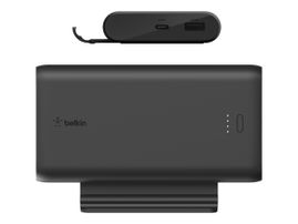 Belkin - Cargador portátil - 10000 mAh - 2 conectores de salida (USB, 24 pin USB-C) - negro