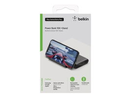Belkin - Cargador portátil - 10000 mAh - 2 conectores de salida (USB, 24 pin USB-C) - negro