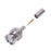 Conector BNC Macho de Anillo Plegable para Cable LMR-195, RG-58/U, RG-142, Niquel/Oro/Teflón.