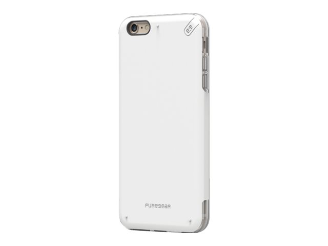 PureGear DualTek PRO - Carcasa trasera para teléfono móvil - plástico cauchutado - blanco - para Apple iPhone 6, 6s